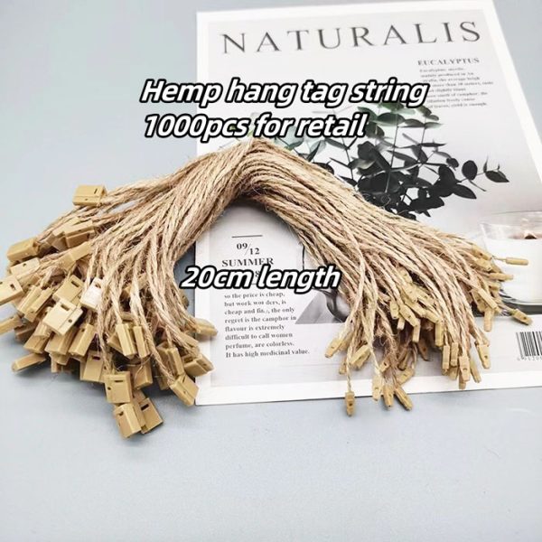 CT027 hemp hang tag string