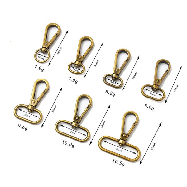 CT146 lobster claw clasp- antique brass