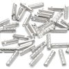 matte silver aglets
