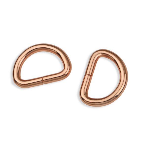 CT154 rose gold D rings